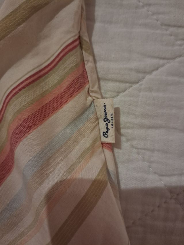 Camisa Blue Jeans M rayas beige, rojo, verde....