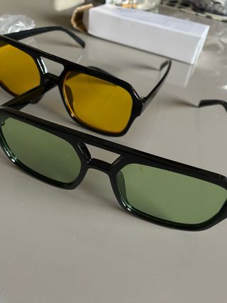 Occhiali da sole unisex - gialli e verdi