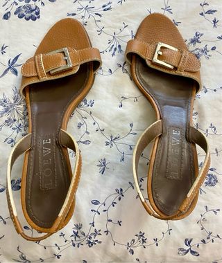 Sandalias tacón Loewe marrón