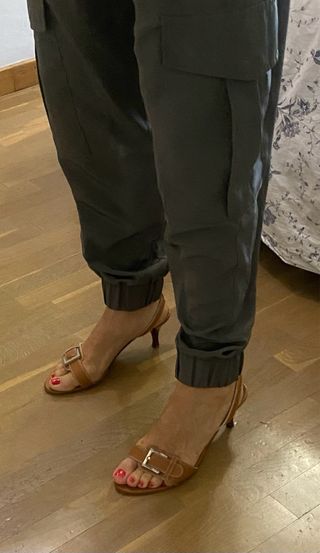 Sandalias tacón Loewe marrón