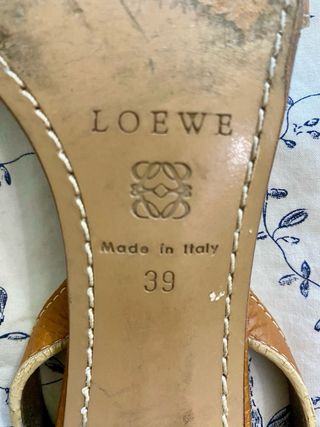 Sandalias tacón Loewe marrón