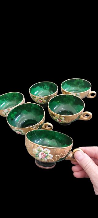 Set 6 tazze Murano vintage