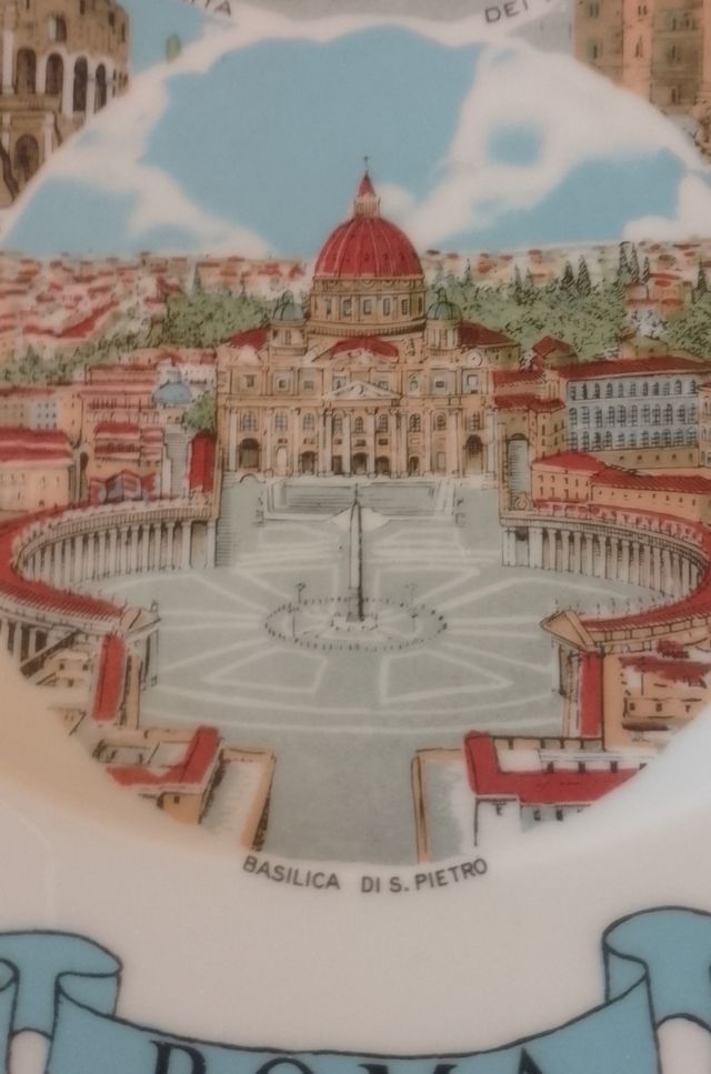 Piatto souvenir di Roma
