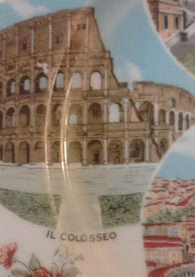 Piatto souvenir di Roma