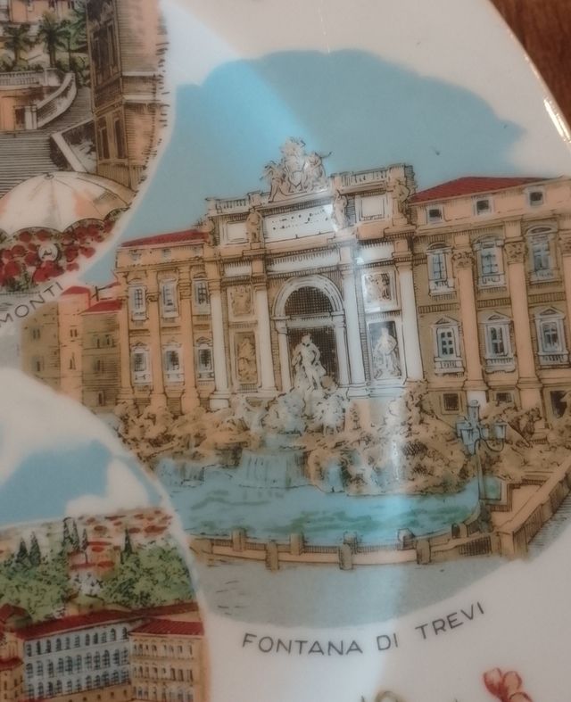 Piatto souvenir di Roma