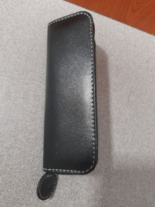 Estuche negro cremallera para dos piezas 