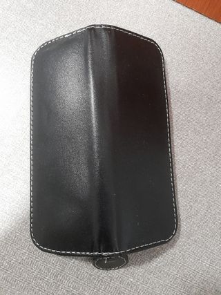 Estuche negro cremallera para dos piezas 