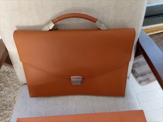 Cartera piel marrón - Ejecutivo
