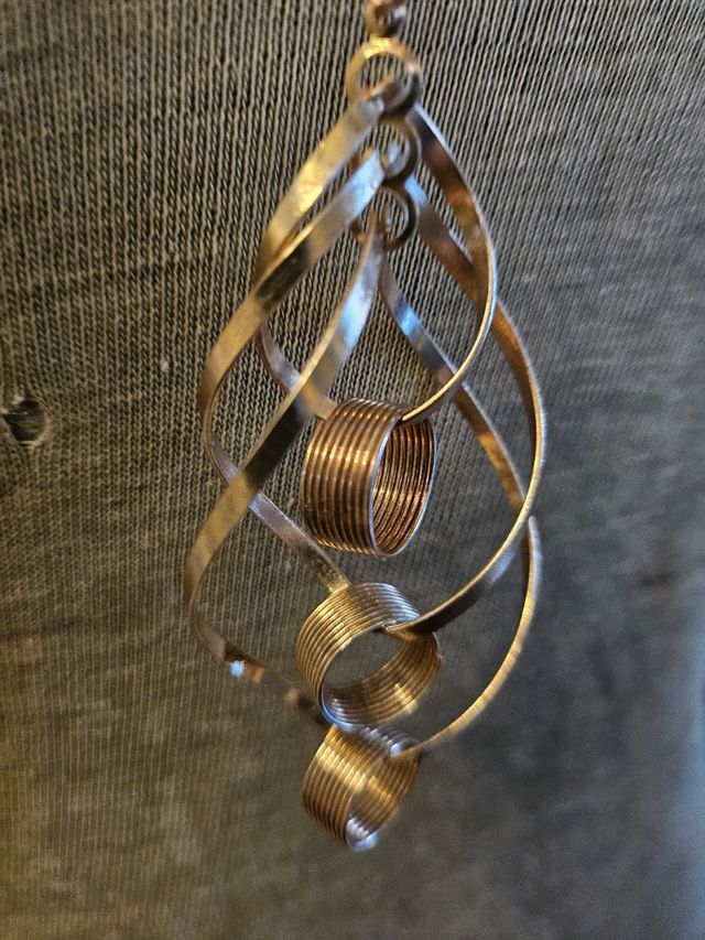 Collana a spirale oro/argento