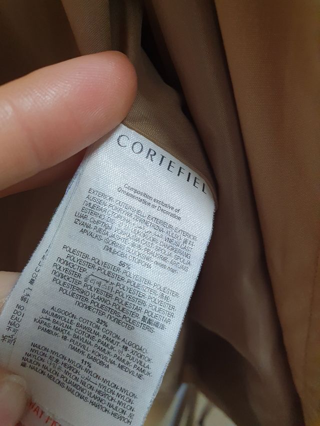 Trench beige Cortefiel