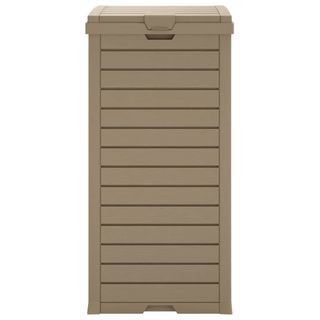 vidaXL Cubo de basura exterior polipropileno