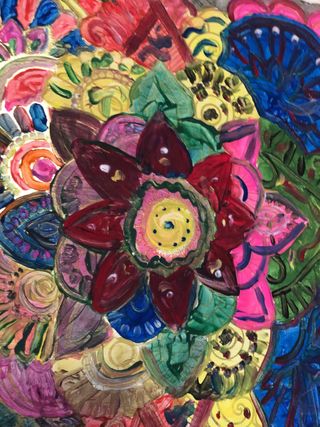 Quadro Mandala Dipinto a Mano