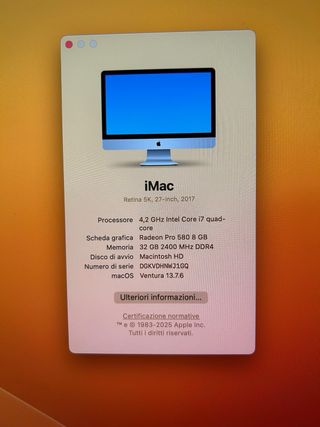 iMac 27" Intel Core i7