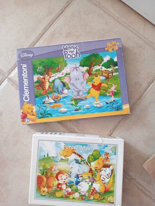 2 Puzzles Winnie the Pooh & Forest Meet