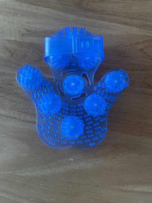 Guante masaje circulatorio azul SIN ESTRENAR