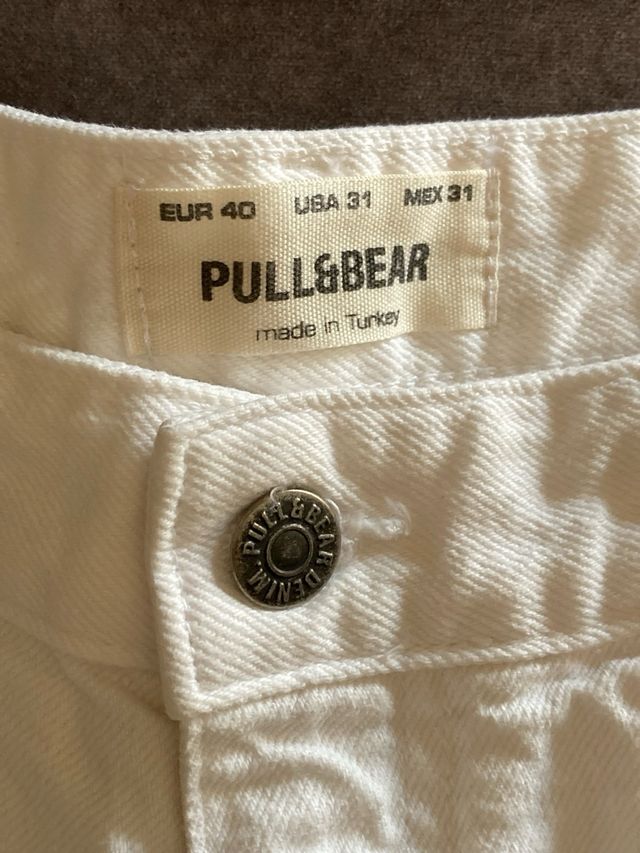 pantalon corto Pull&Bear blancos rotos