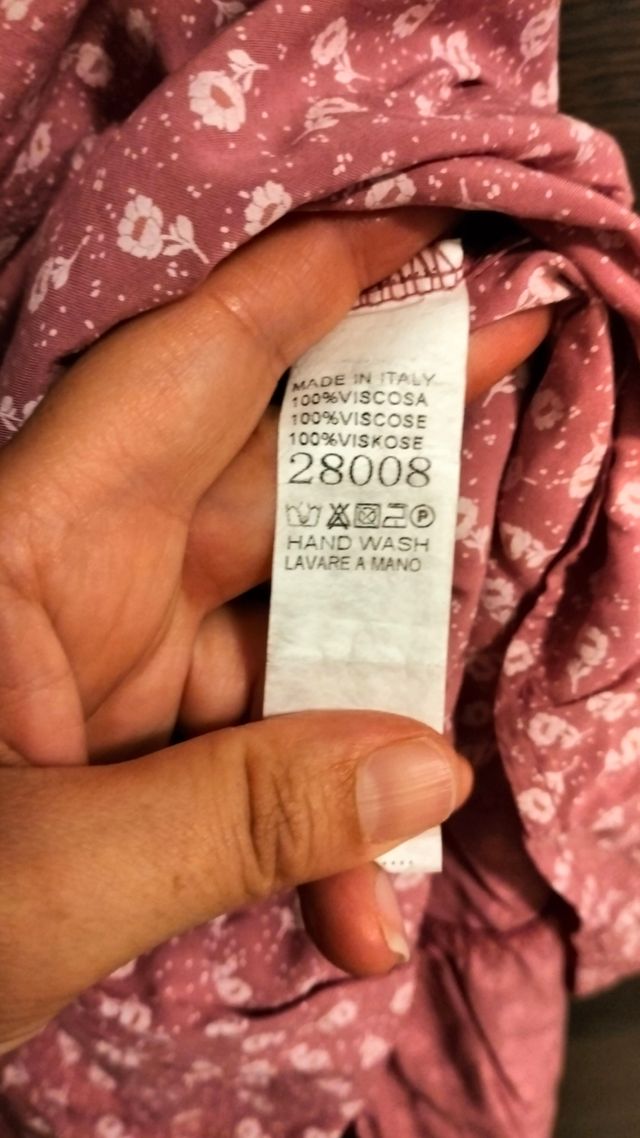 Vestido rosa estampado - Talla única