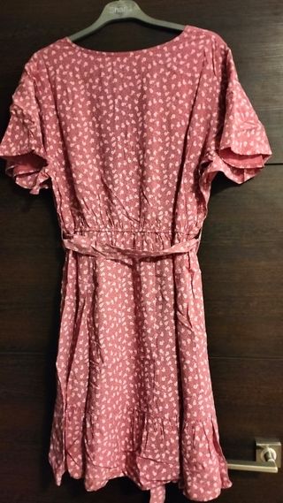 Vestido rosa estampado - Talla única