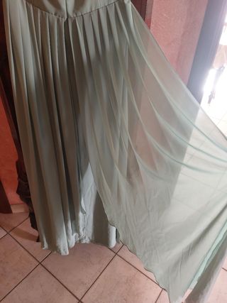 Vestito ASOS chiffon verde menta tg XL
