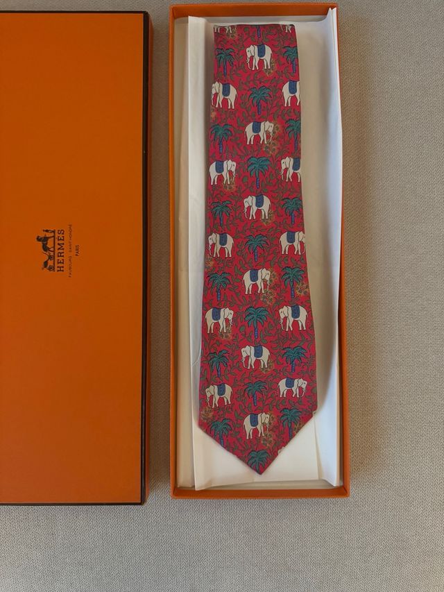 Corbata Hermes Elefantes