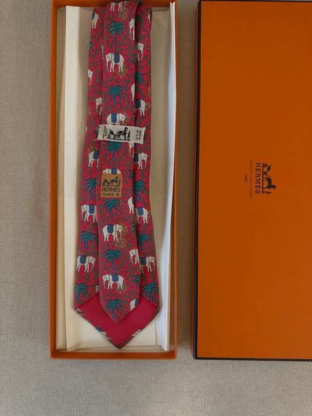Corbata Hermes Elefantes