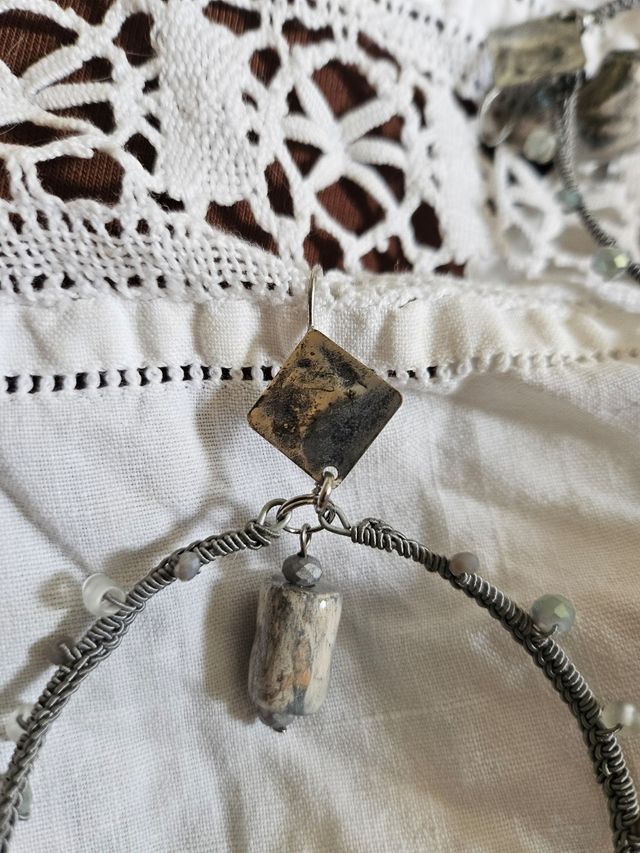 Orecchini a Cerchio grigio