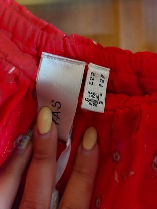 Vestito lungo ASOS rosso XL
