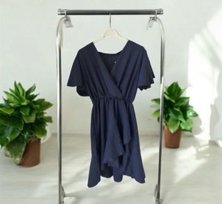 Vestito corto blu - estivo