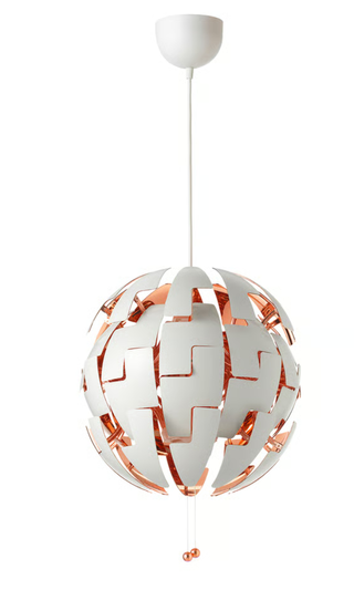 Lámpara IKEA PS 2014 - blanca y dorada