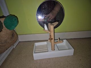 Joyero espejo madera blanco