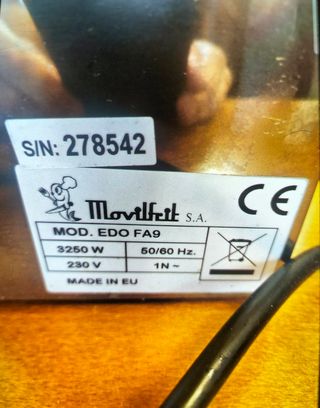 Freidora eléctrica Movilfrit