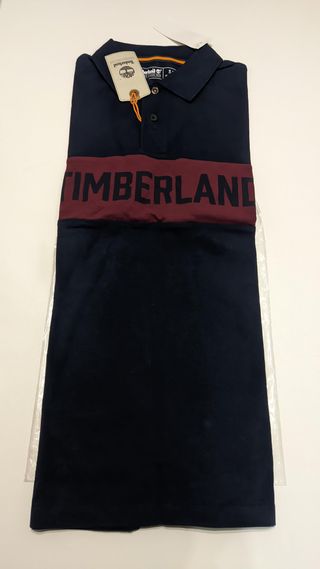 Polo Timberland S - Azul Marino/Granate. Nuevo