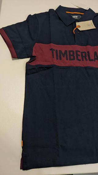 Polo Timberland S - Azul Marino/Granate. Nuevo