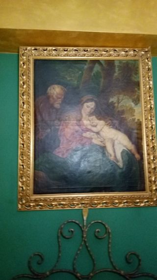 Dipinto olio Sacra Famiglia fine '800