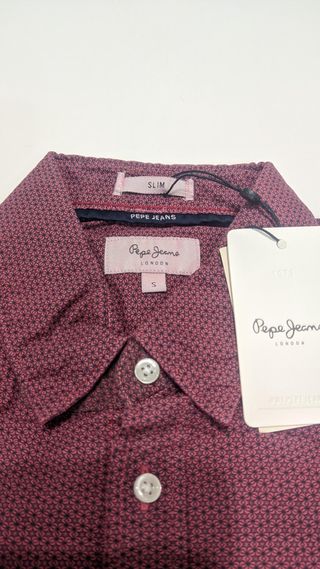 Camisa Pepe Jeans Granate talla S. Nueva