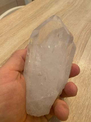 Geode di quarzo trasparente