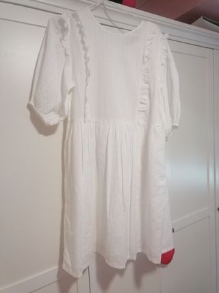 Vestido blanco Primark - Talla 42.