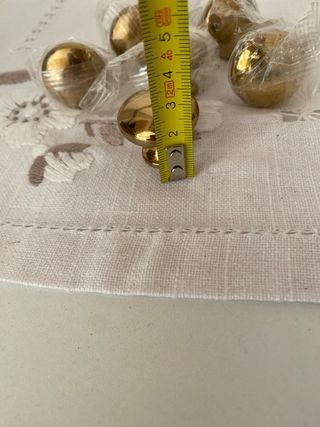 6 Pomos dorados para puerta