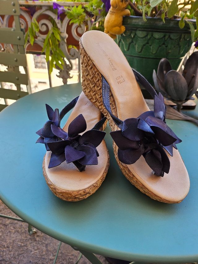 Sandali Federica Lorenzi blu