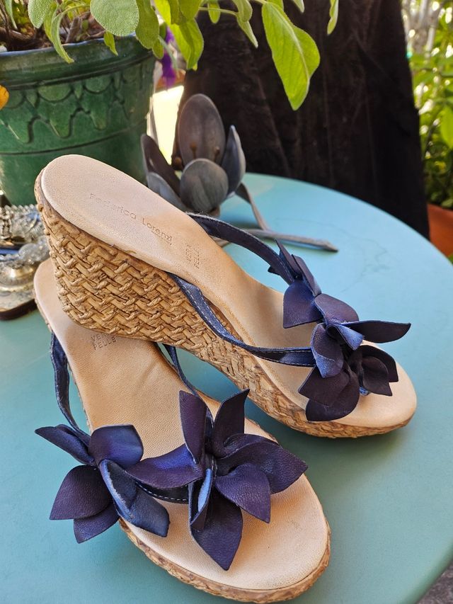 Sandali Federica Lorenzi blu