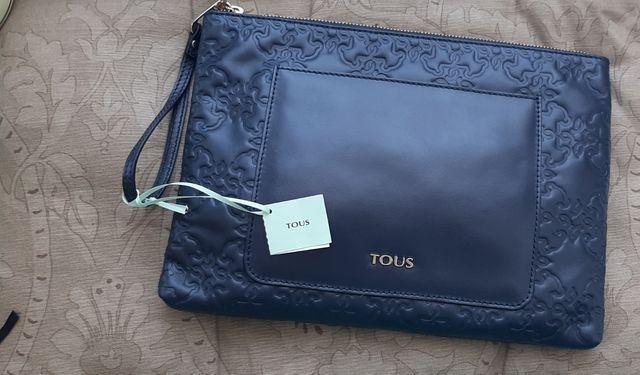 Bolso Tous azul marino - clutch
