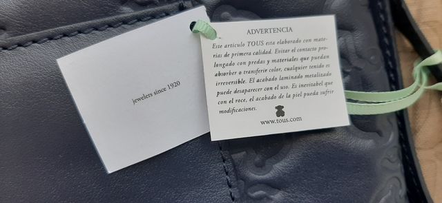 Bolso Tous azul marino - clutch