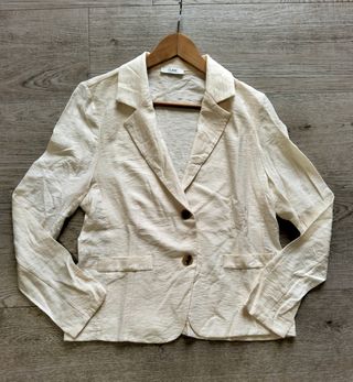 Completo blazer e pantaloni made in Italy beige