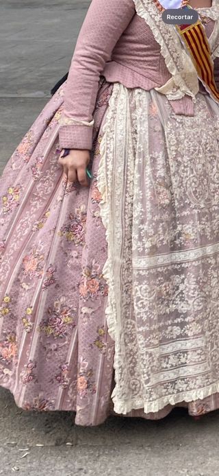 Traje Fallera Rosa - Talla 36/38
