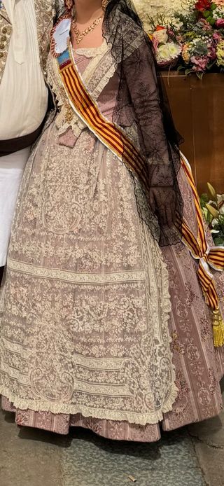 Traje Fallera Rosa - Talla 36/38
