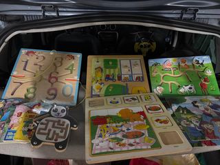 6 Puzzles infantiles de madera