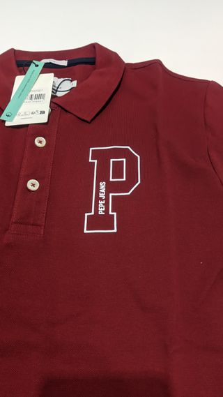 Polo Pepe Jeans rojo talla S - Nuevo