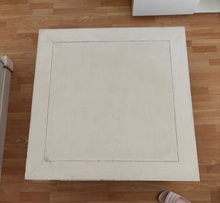 Mesa baja de centro blanca madera