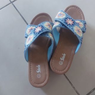 Sandalias  azules plataformas