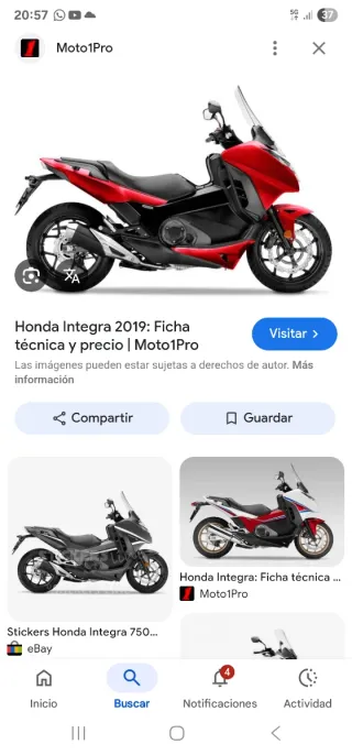 Honda Integra 750 - Moto en perfecto estado